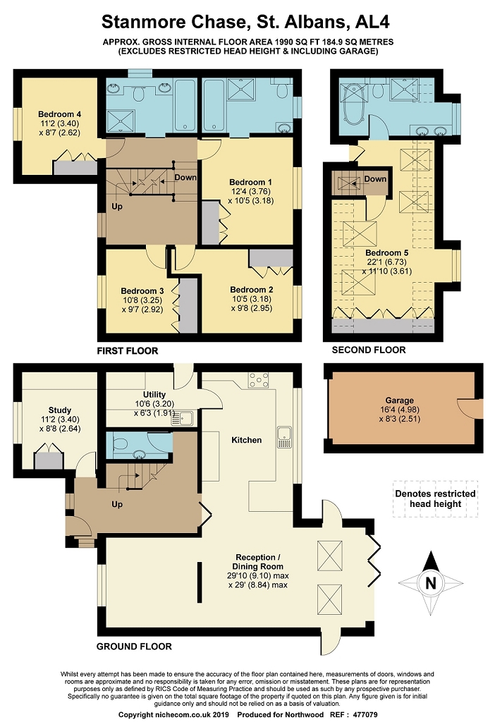 Floorplan for Stanmore Chase, St Albans, AL4